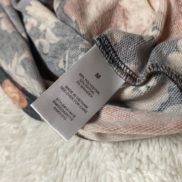 Fortune + Ivy Desert Rose Pale Flower with Grey Jersey Knit Background - Picture 8 of 12